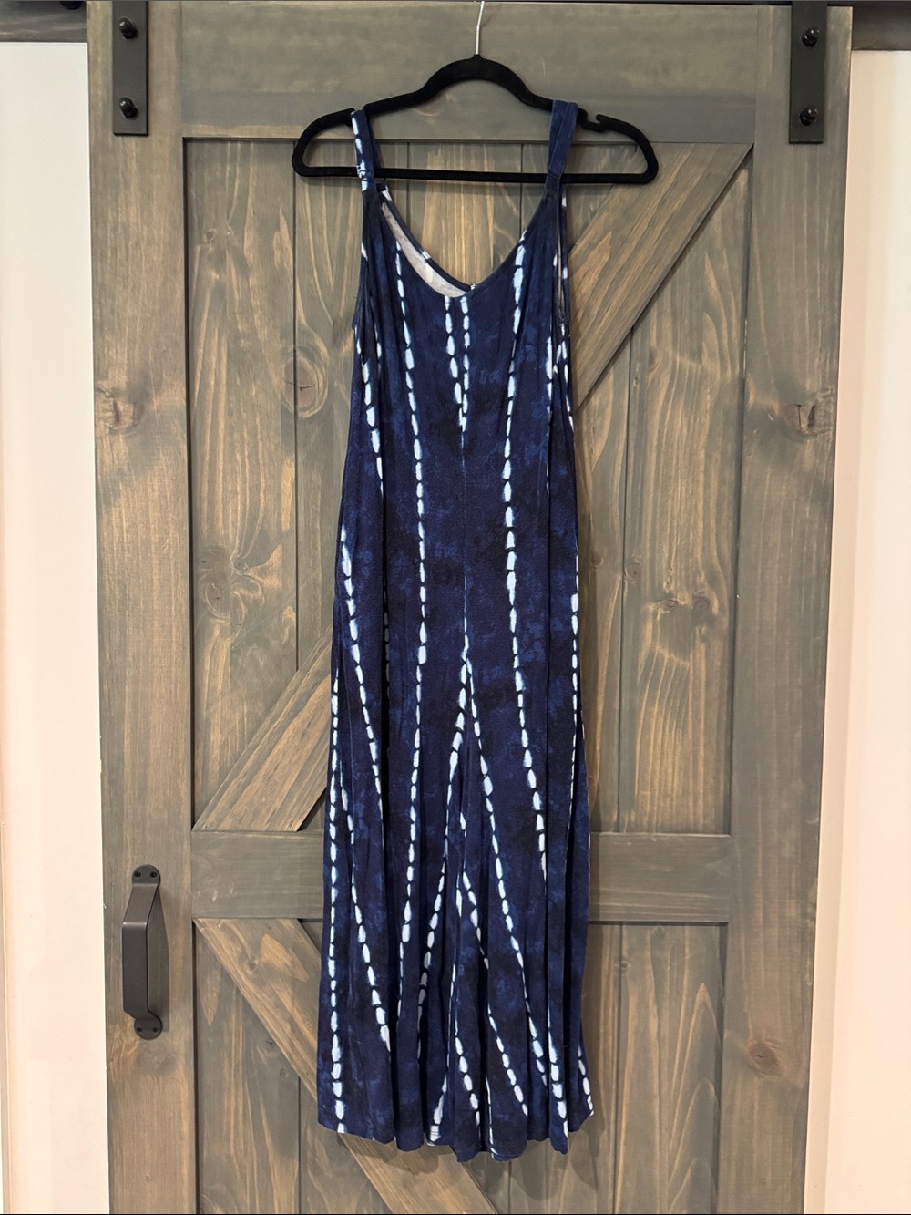 Torrid Woman’s Navy Tie-Dye One-Piece Jumpsuit
